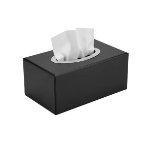 Rexine Tissue Box with Steel rim